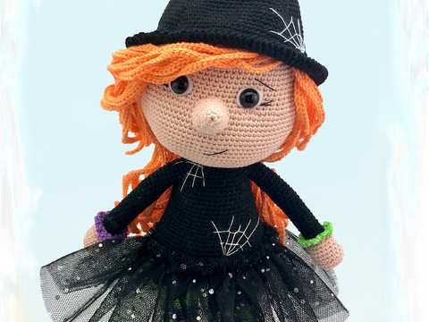 Häkelanleitung Kuschelschnuffelbande Puppe Kleine Hexe Willow