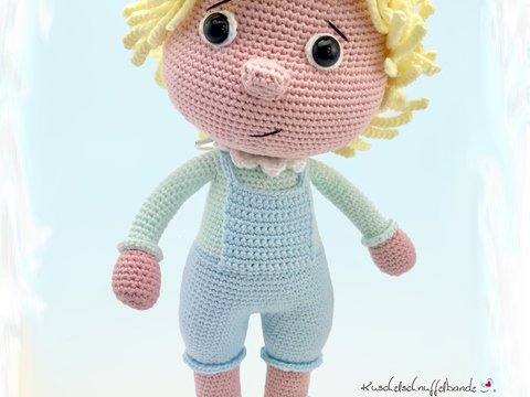 Häkelanleitung Kuschelschnuffelbande Puppe Leno