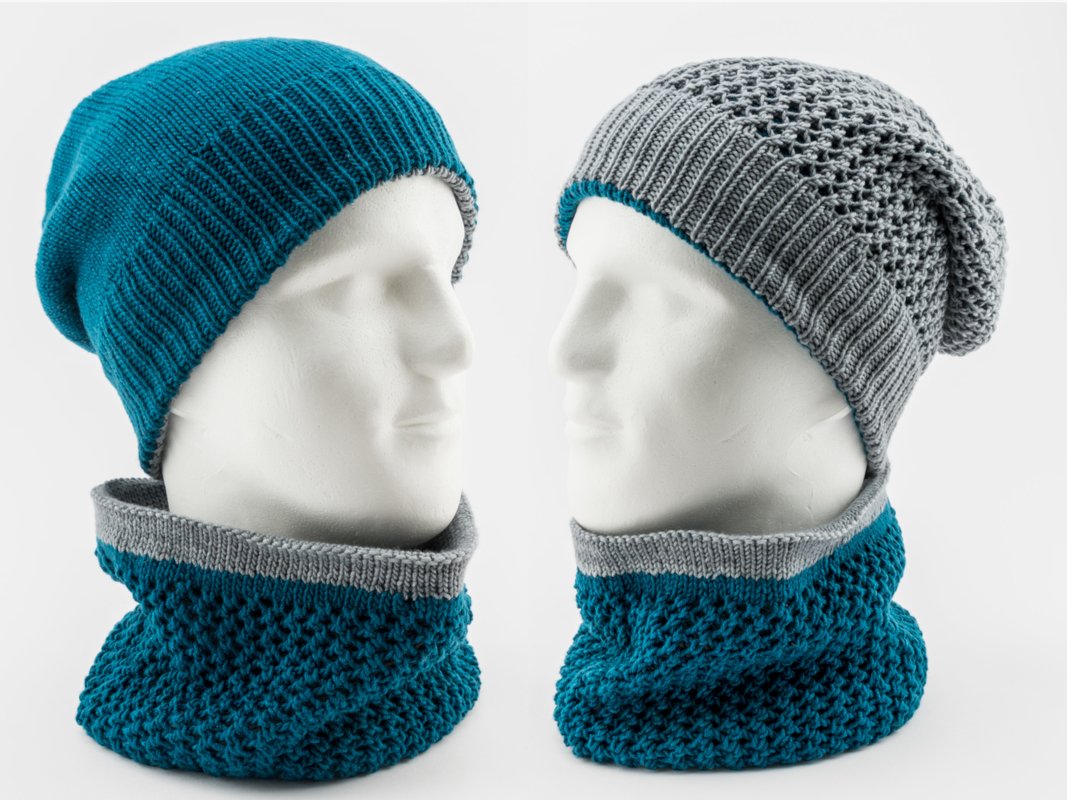 Kitting pattern set: Gelting Hat and Gelting Cowl