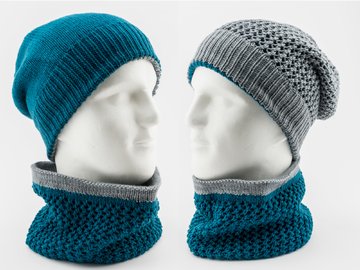 Kitting pattern set: Gelting Hat and Gelting Cowl