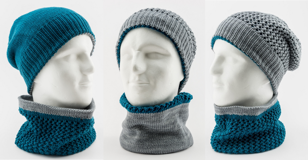 Kitting pattern set: Gelting Hat and Gelting Cowl