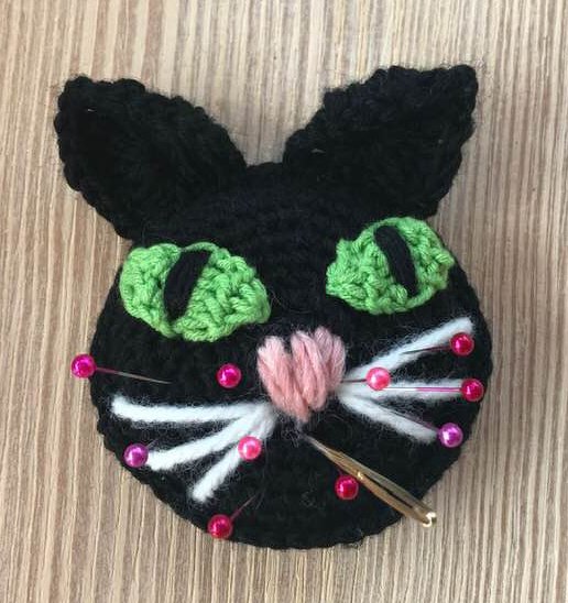 Halloweendeco &Nadelkissen „KATZE“ - Bild 4