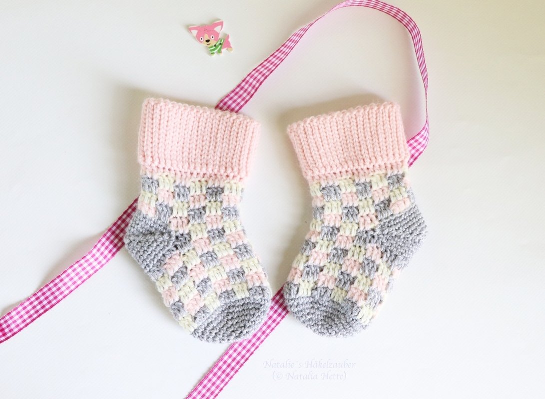 Baby & children's socks with plaid pattern, size: 0 m. - 4 y. - Image 8