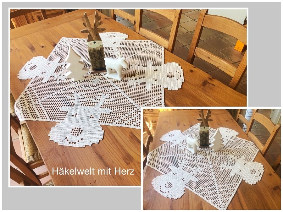 Häkeln / Mitteldecke "Rudi"