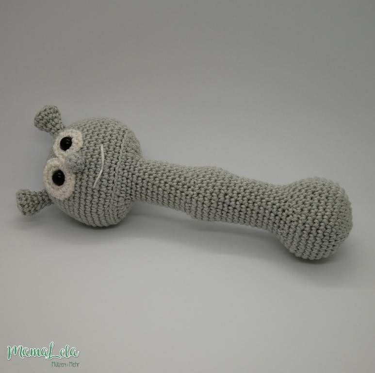 Greifstab/Rassel Monsterchen - Häkelanleitung - Bild 5