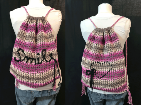 Angesagten Beutel Rucksack „Style me!“ häkeln
