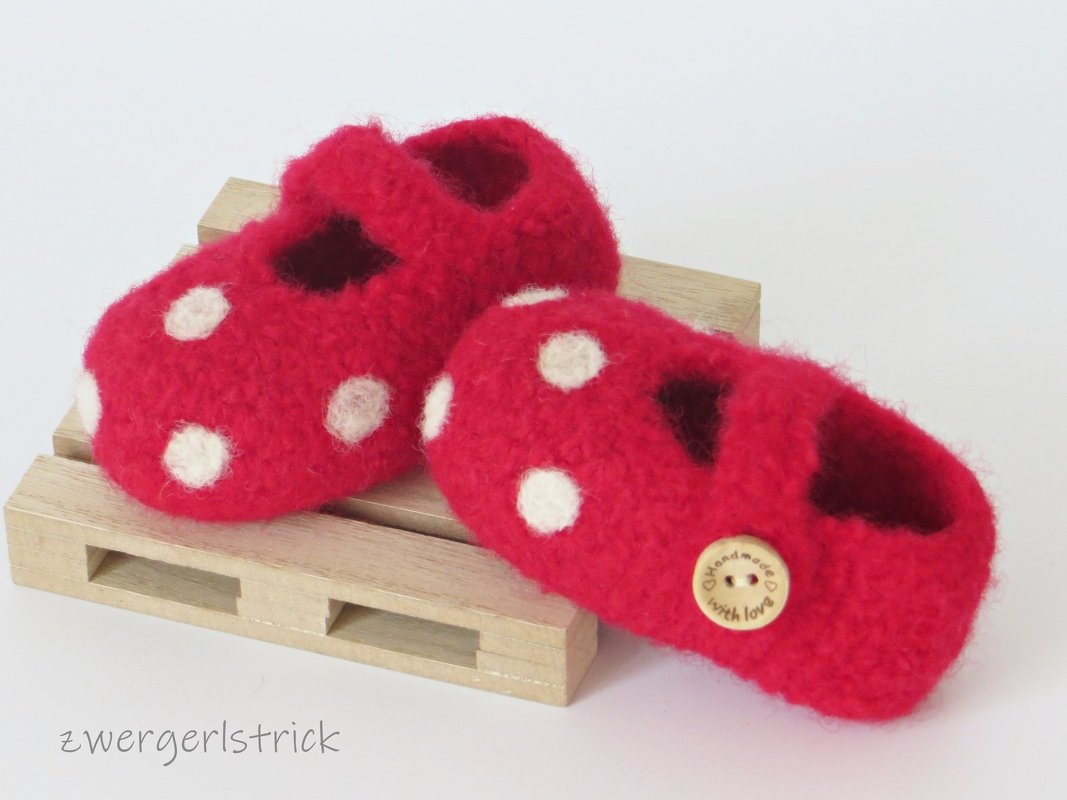Baby-Ballerinas häkeln und filzen (4 Größen)