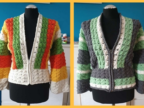 Anleitung Frühlingsjacke in fröhlichen Farben