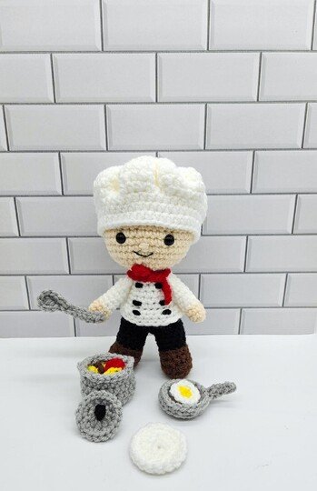 Chef Felton- Crochet Amigurumi Pattern PDF- English