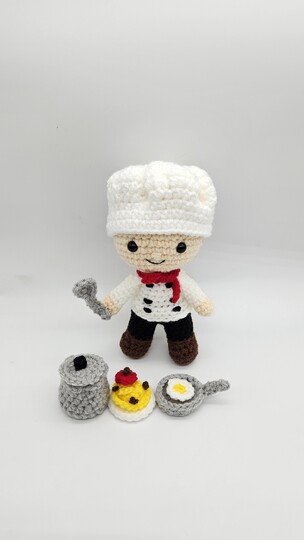Chef Felton- Crochet Amigurumi Pattern PDF- English