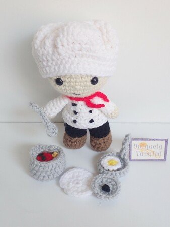 Chef Felton- Crochet Amigurumi Pattern PDF- English