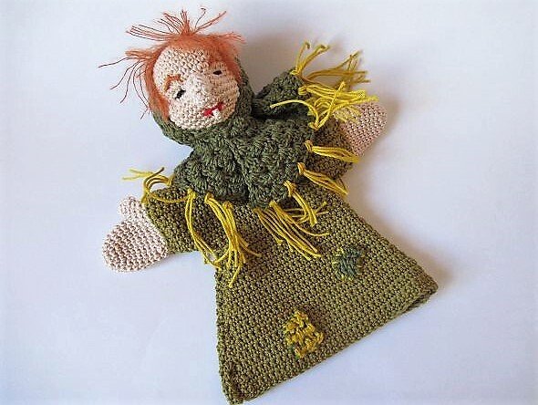 Häkelanleitung Handpuppe Hexe