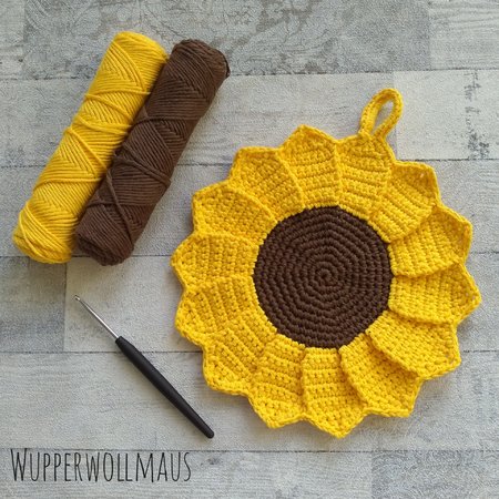 Topflappen Sonnenblume / Blüte