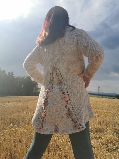 Strickanleitung RVO * Cardigan * Damenjacke * alle Größen  S - XXXL * 2 Varianten