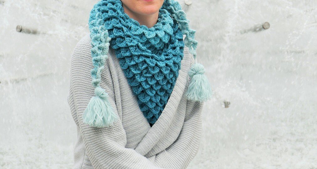 Häkelanleitung Dreieckstuch Arielle