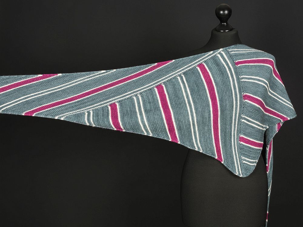 Knitting Pattern Shawl Drifting Lines