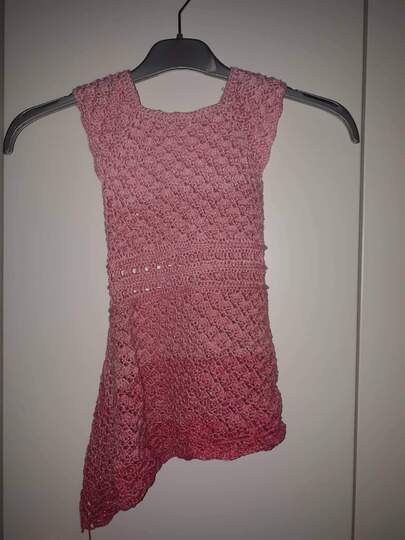 asymmetrische Tunika Betti häkeln Häkeltunika Oberteil Shirt