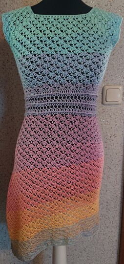 asymmetrische Tunika Betti häkeln Häkeltunika Oberteil Shirt