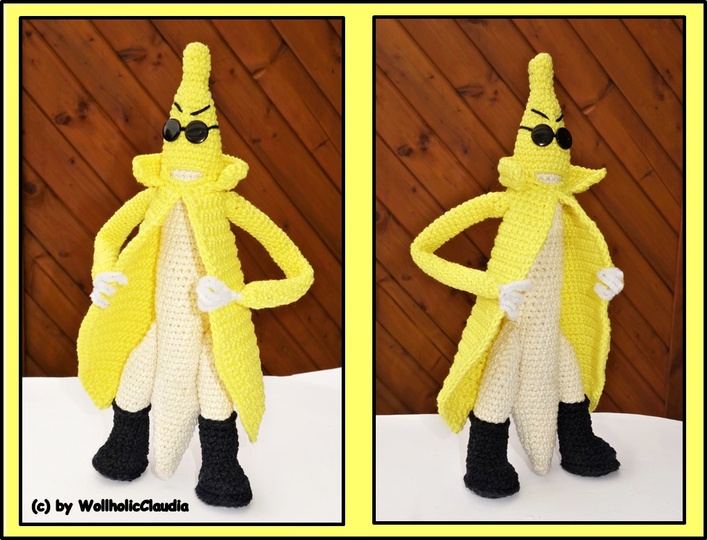 Häkelanleitung Jim Banane oder Komissar Jim