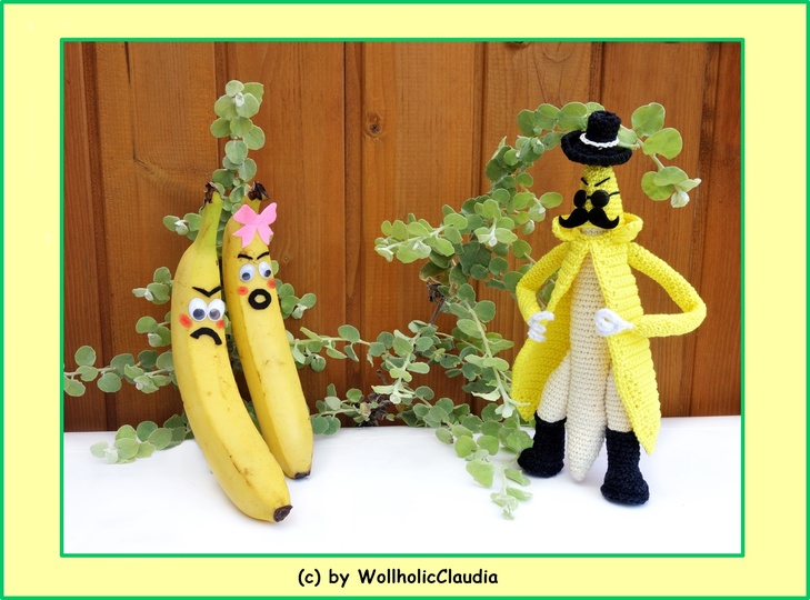 Häkelanleitung Jim Banane oder Komissar Jim