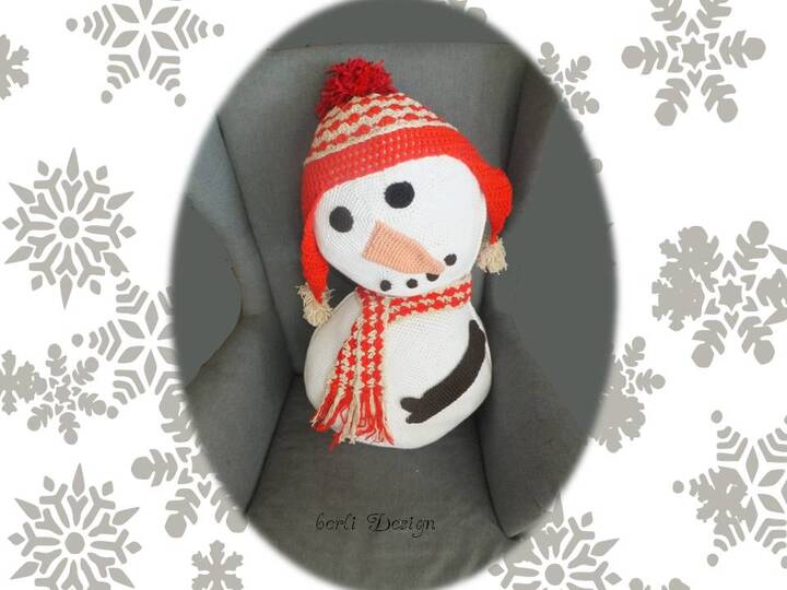 Kissen Schneemann Deko XXL