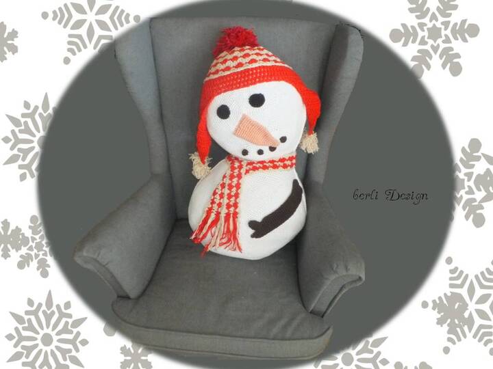 Kissen Schneemann Deko XXL