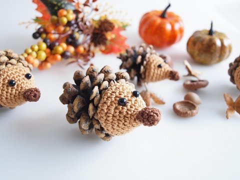 Häkelanleitung Kieferzapfen-Igelchen, PDF Datei