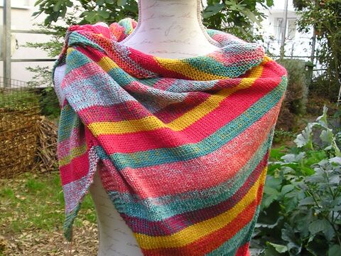 Strickanleitung Dreieckstuch "Sommerträume"