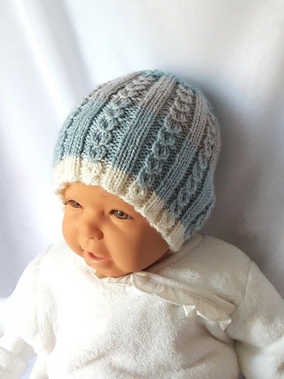 Strickanleitung Babymütze, Baby-Mütze, ca. 3 - 8 Monate  #266