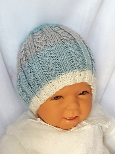 Strickanleitung Babymütze, Baby-Mütze, ca. 3 - 8 Monate  #266
