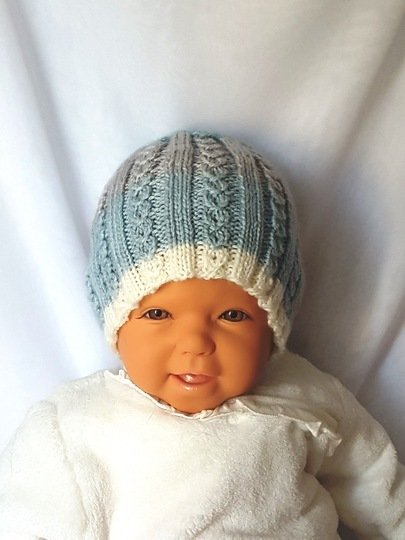 Strickanleitung Babymütze, Baby-Mütze, ca. 3 - 8 Monate  #266