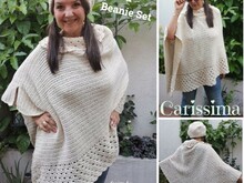 Poncho & Beanie Set "Carissima"