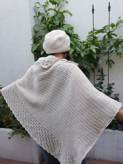 Poncho & Beanie Set "Carissima"