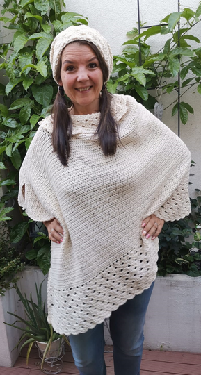 Poncho & Beanie Set "Carissima"