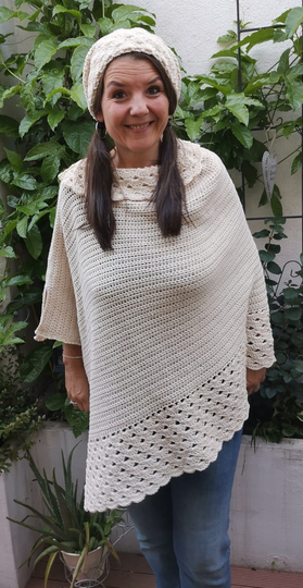 Poncho & Beanie Set "Carissima"