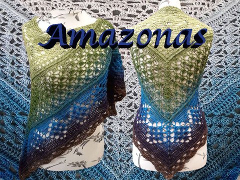 Häkelanleitung Tuch Amazonas