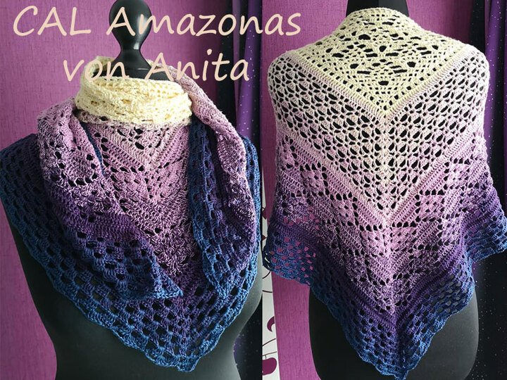 Häkelanleitung Tuch Amazonas