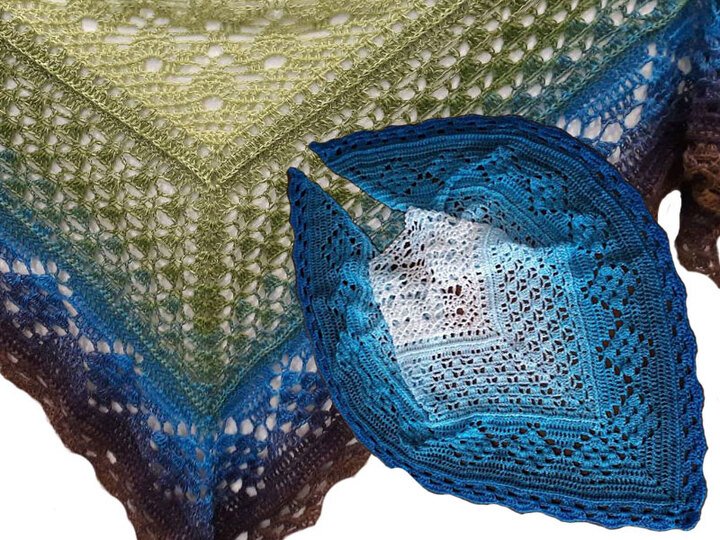 Häkelanleitung Tuch Amazonas