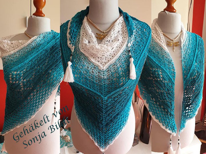 Häkelanleitung Tuch Amazonas