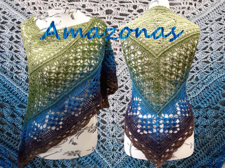 Häkelanleitung Tuch Amazonas