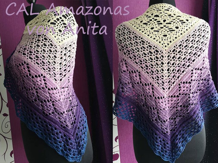 Häkelanleitung Tuch Amazonas