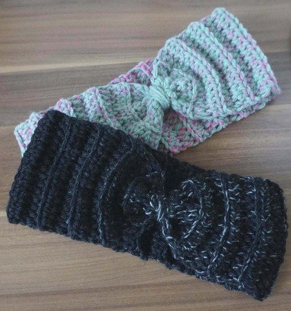 Crochet pattern: Bow Style Headband