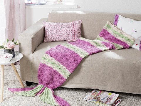 Maremaid-Decke Meerjungfrau-Decke Häkeln