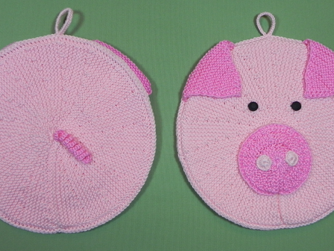 Topflappen Schweinchen