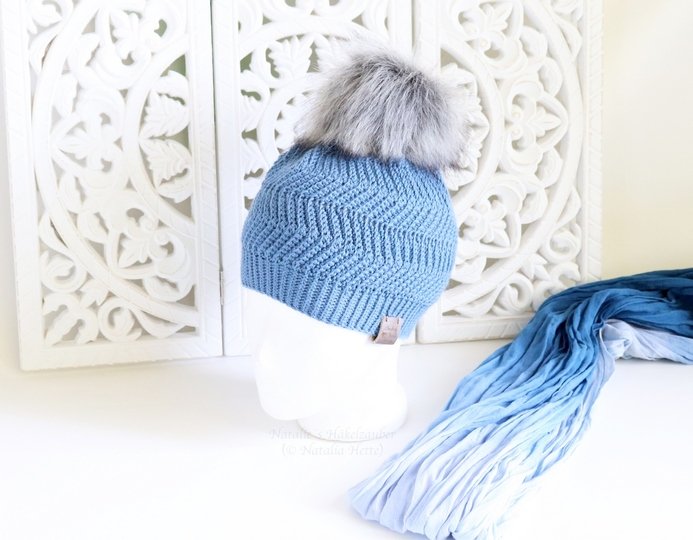 Wintermütze "Kim" (alle Gr., Zick-Zack-Muster)