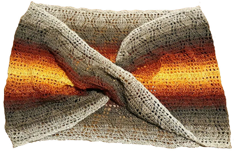 Häkelanleitung Möbiusloop Blätterwald