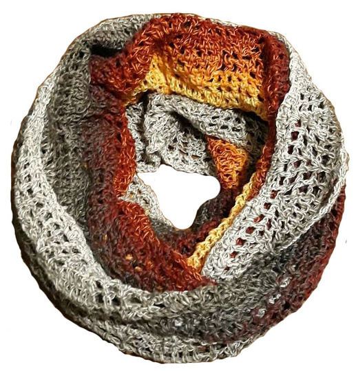 Häkelanleitung Möbiusloop Blätterwald