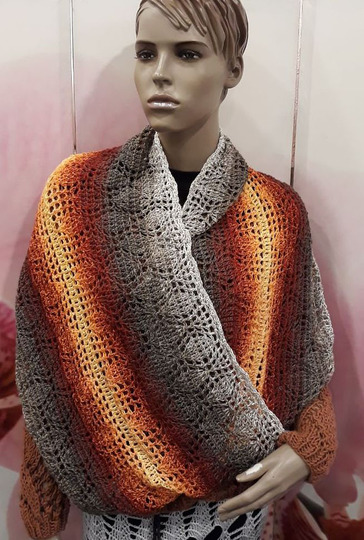 Häkelanleitung Möbiusloop Blätterwald