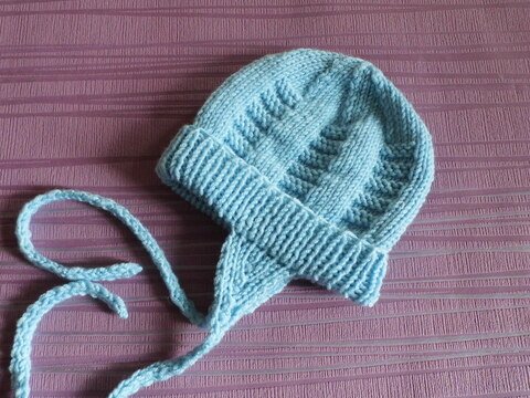 Strickanleitung Mütze mit Ohrenklappen KU 35-40