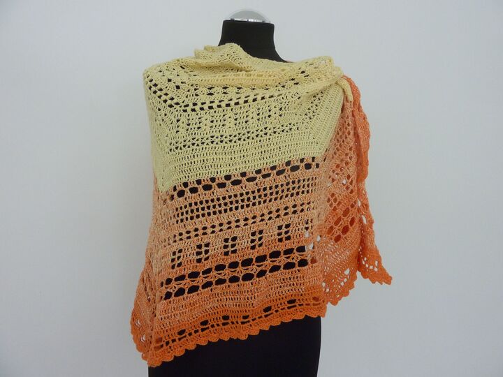 Häkelanleitung - Tuch "Give me five"